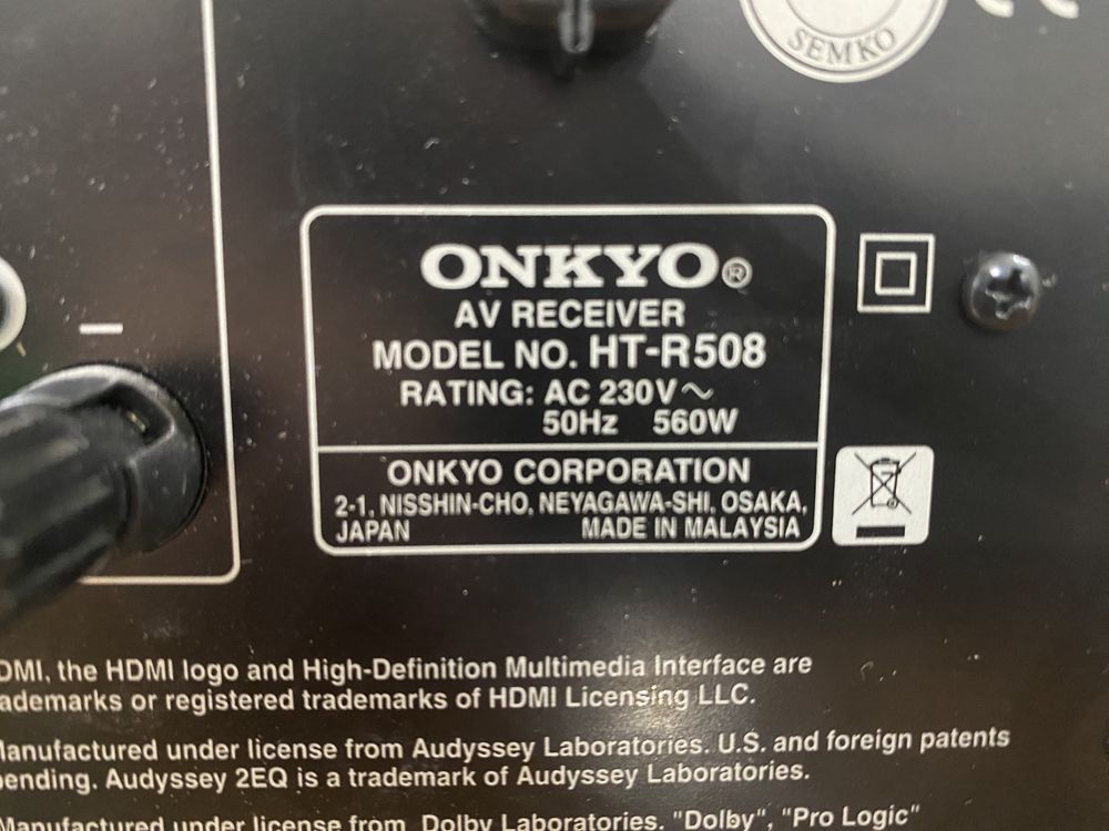 statie / amplificator Onkyo ht-r508