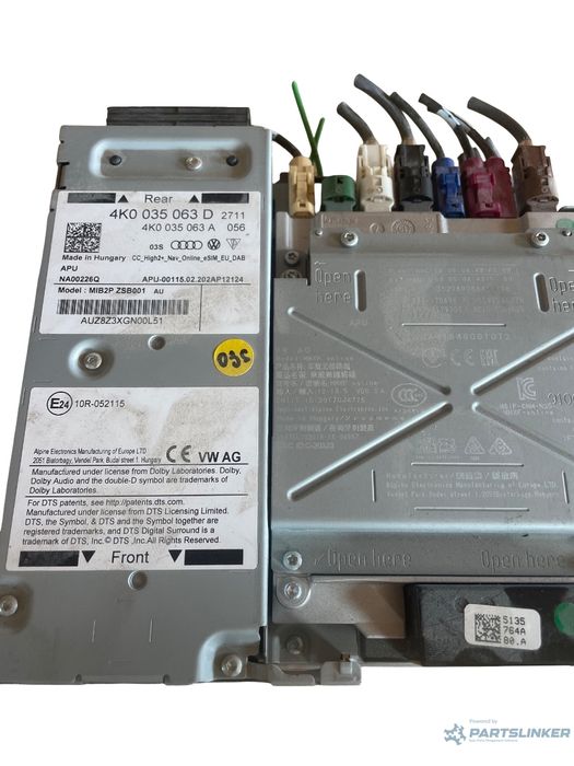 Unitate/navigatie MMI AUDI A6 C8 2018 - > 4K0 035 063 D