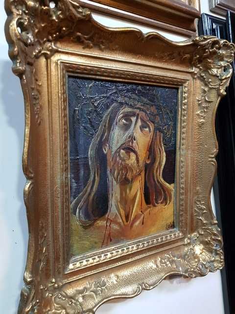 Tablou vechi,pictura in ulei!