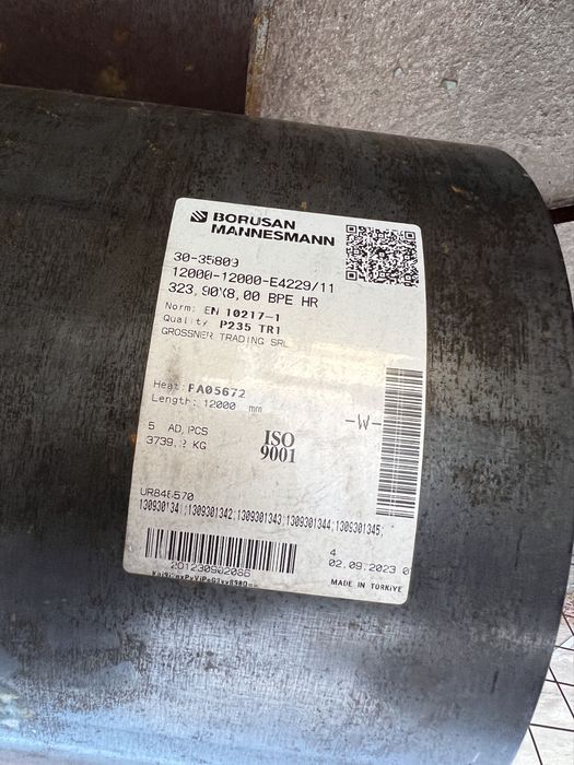 Vand teava metalica sudata si trasa noua si recuperata orice diametru