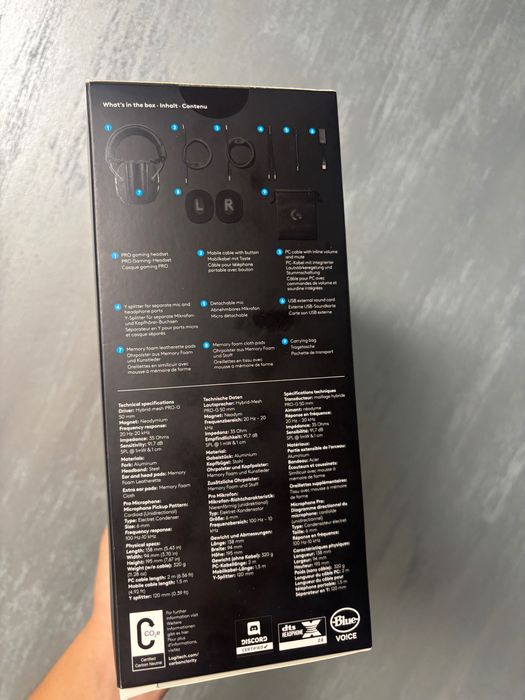 Casti logitech pro x