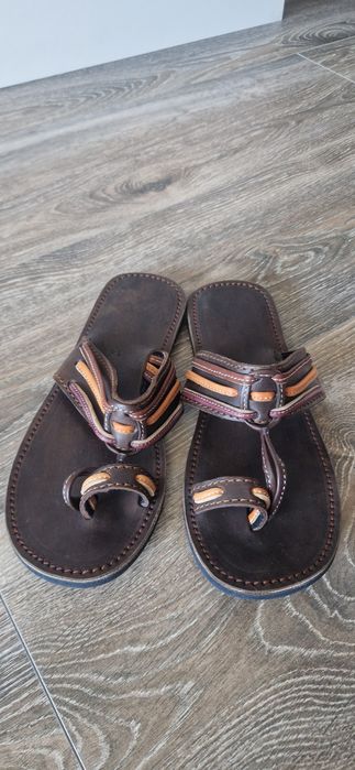 Мъжки чехли от естествена кожа!