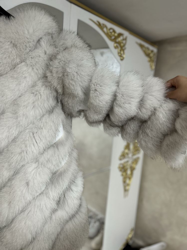 Палто с естествен косъм