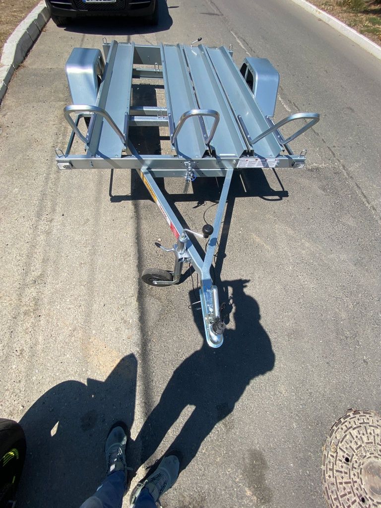 Remorca 3 posturi pt transport motocicleta, scutere,atv