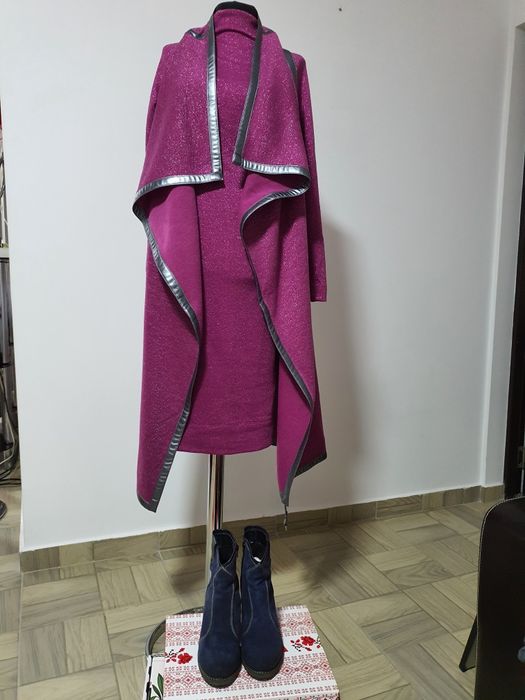 Cizme piele naturala întoarsă ceruita, toc comod