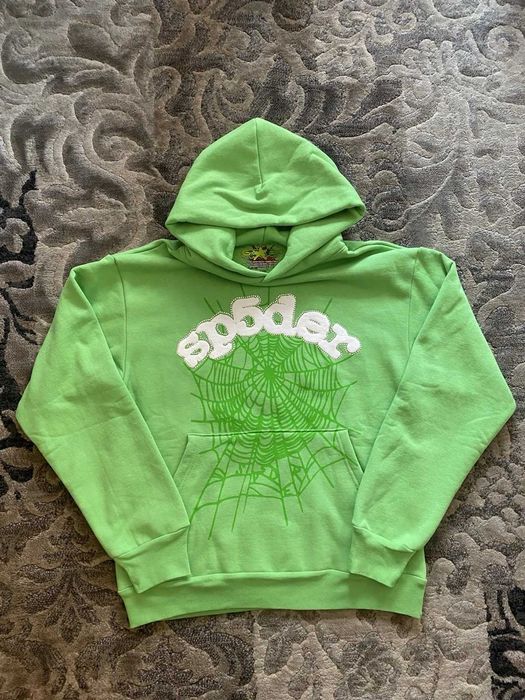 Hanorac Sp5der Verde (M) Nou | Livrare rapida cu verificare
