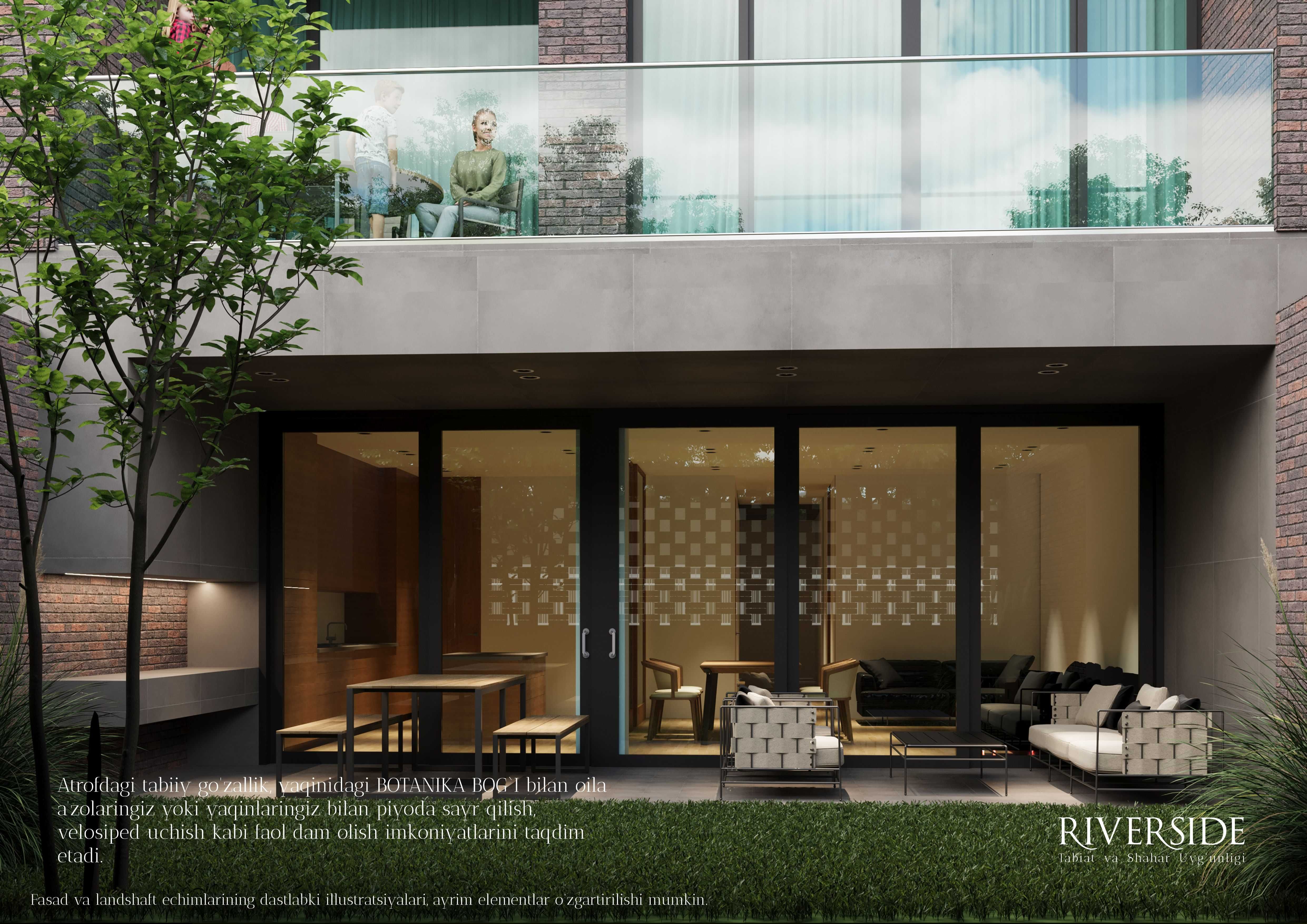 Toshkentning nufuzli RIVERSIDE majmuasidagi townhouse sotiladi!