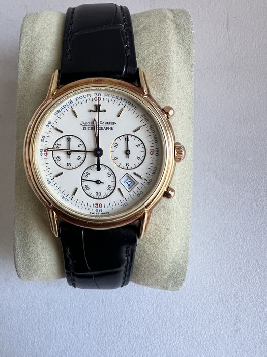 18 k aur Jaeger Le-Coultre Odysseus Chronograph ref.165.7.30 Quartz