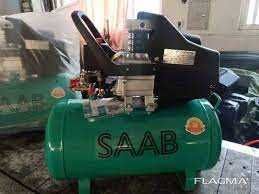 Воздушный компрессор SAAB шумный 100 л