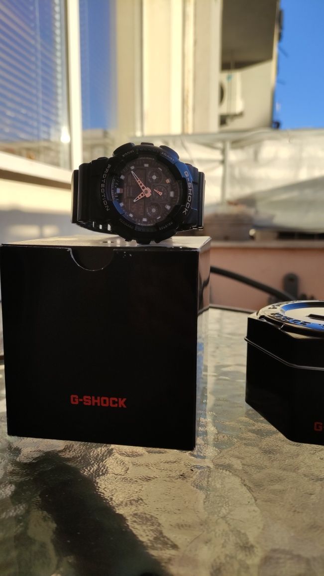 Оригинален Casio G-Shock GA-100GBX-1A4 мъжки часовник с кутия подарък