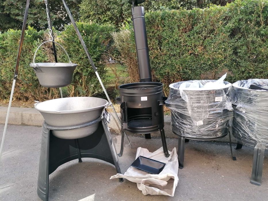 Sobă cu burlane + ceaun fontă 16 L Promo 429  lei