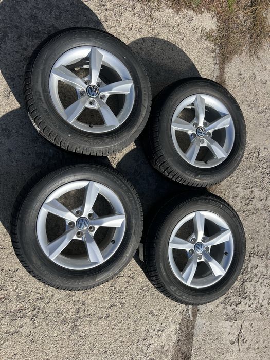 Джанти със зимни гуми 225/60/16 за VW Tiguan,T-rock, T cross. НОВИ