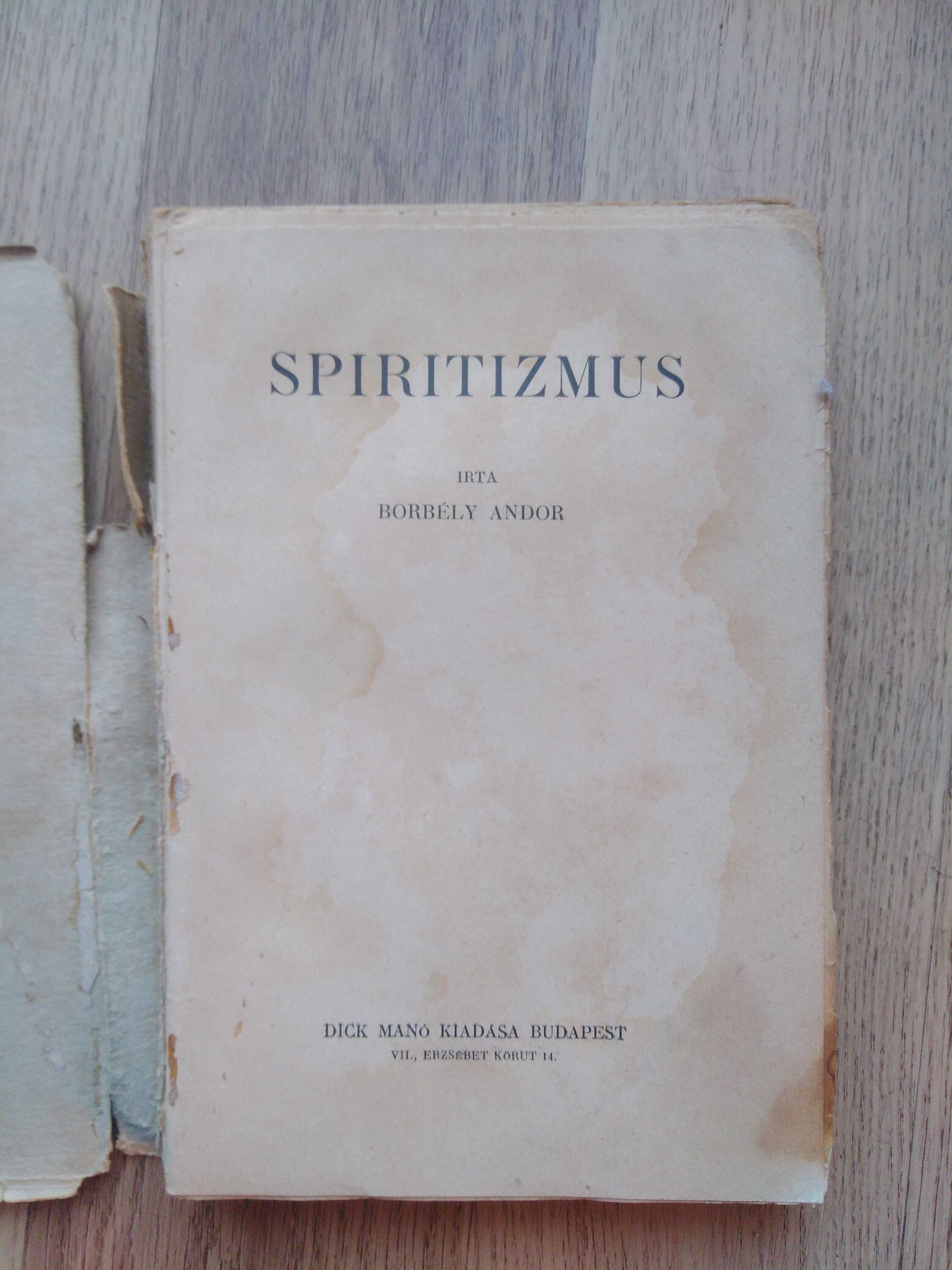 Borbely Andor - Spiritizmus (publicată în 1926)