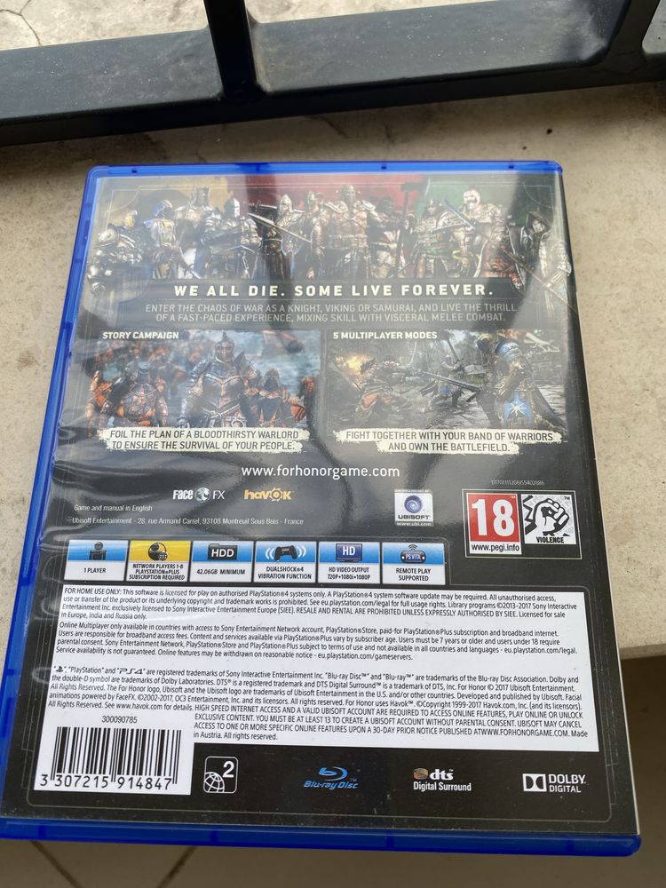 Игра за Playstation 4 For Honor