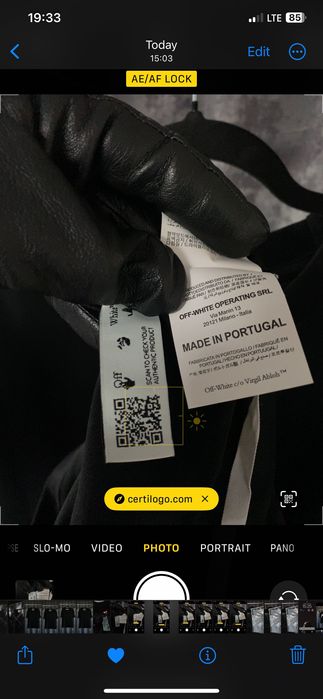 Tricou OFF-White • Calitate TOP • BIack Rubber S/S Skate