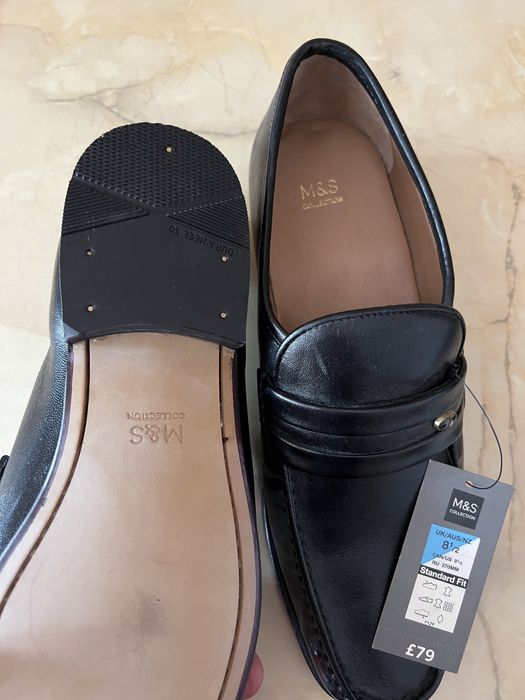 Mocasini din piele naturala Mark&Spencer,Mocasinii sunt noi cu etichet