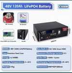 Baterie acumulator 6.1 KW Lifepo4 120A 48V BMS panou solar fotovoltaic