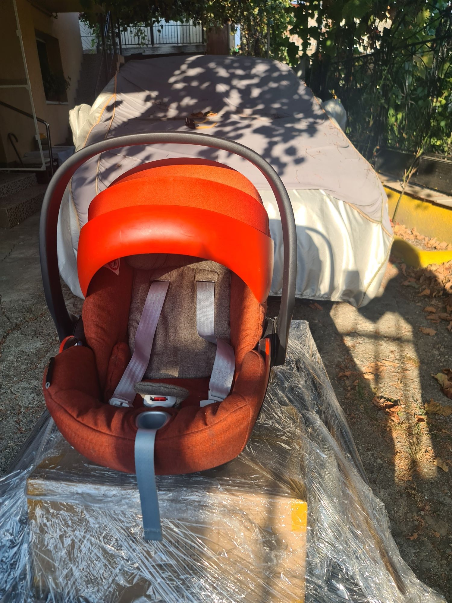 Carucior 3 in 1 SET Cybex Platinum Priam Q Autumn Gold