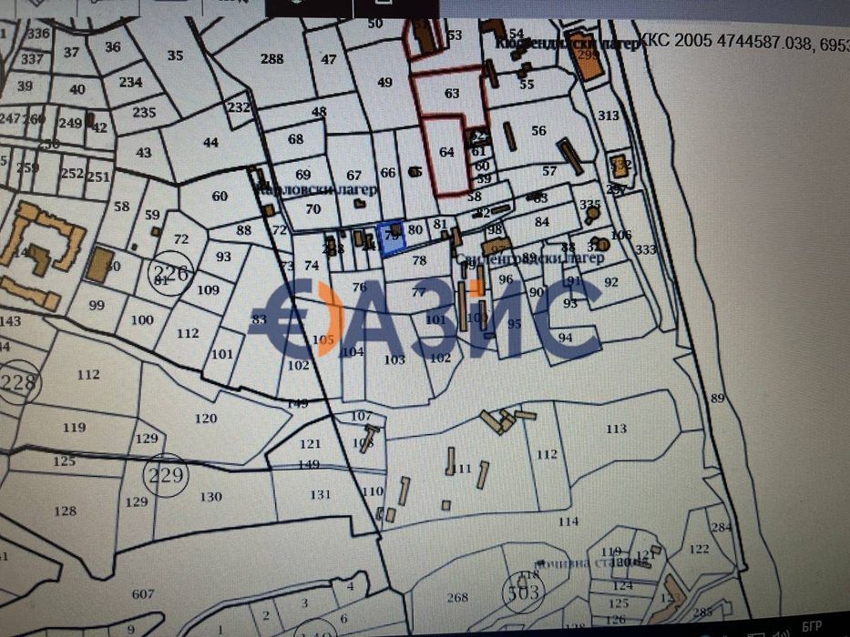 Парцел на 500м от морето в Обзор, 659 кв. м., 73 300 евро,