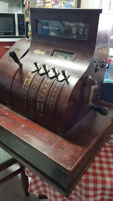 Стар колекционерски касов апарат National