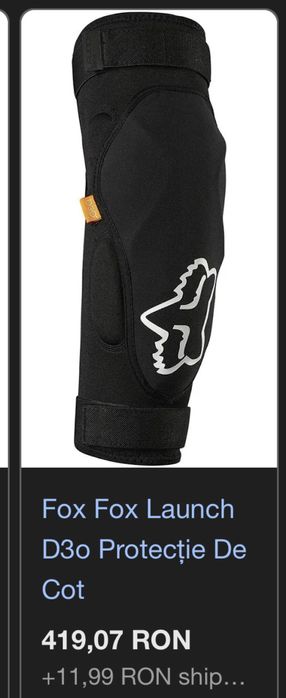 Cotiere noi FOX D3O - Downhill