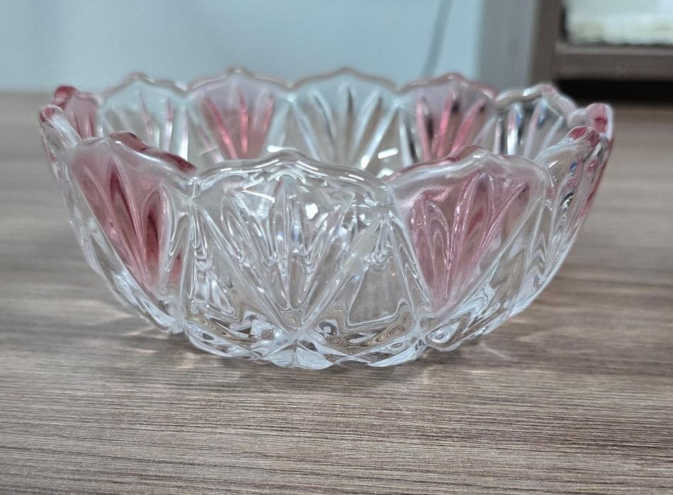 Стеклянная конфетница Walther-Glas "Saturn Ruby"