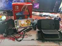 Nintendo switch oled 64gb + husa de protectie + controller