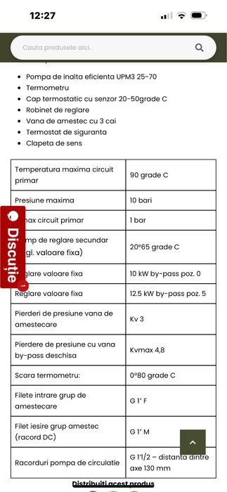 Vand 2 set x Grup de amestec purmo cu pompa gundfos UPM3 auto 25-70