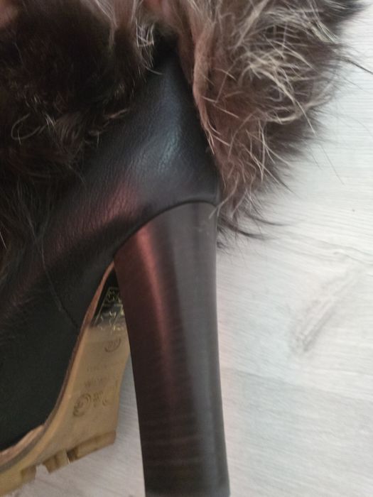 Cizme D&G blana vulpe