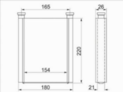 Радиатор отопителя салона  Toyota Premio
