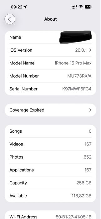 Iphone 15 PRO MAX 256 gb