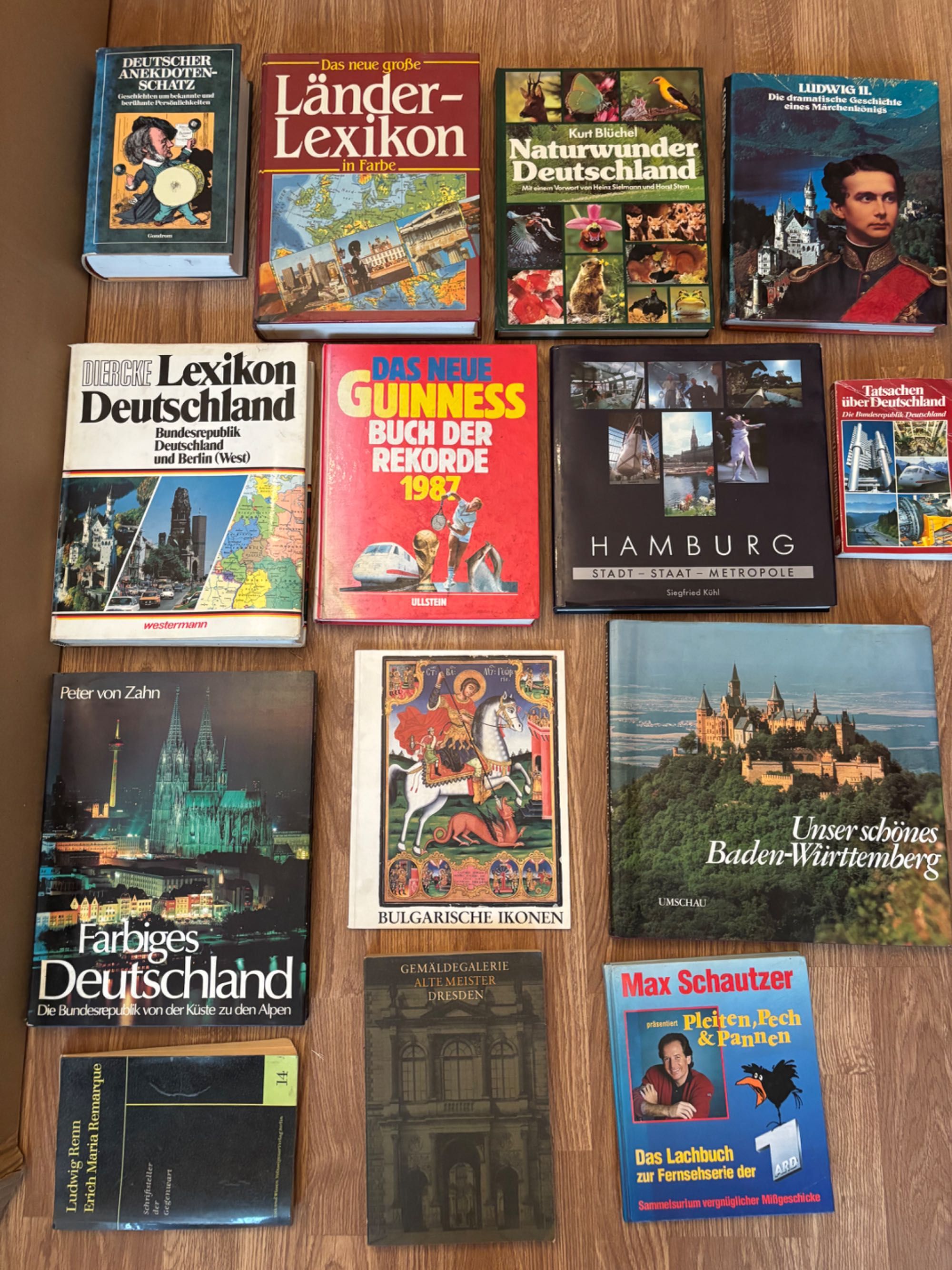 Книги на немски език, публицистика, хумор, градове