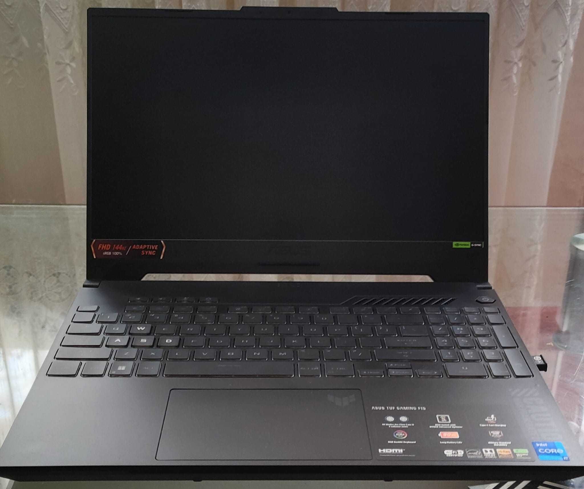 Laptop Gaming Asus TUF F15,i7-12700H,RTX 4050,144hz,G-Sync,512gb SSD