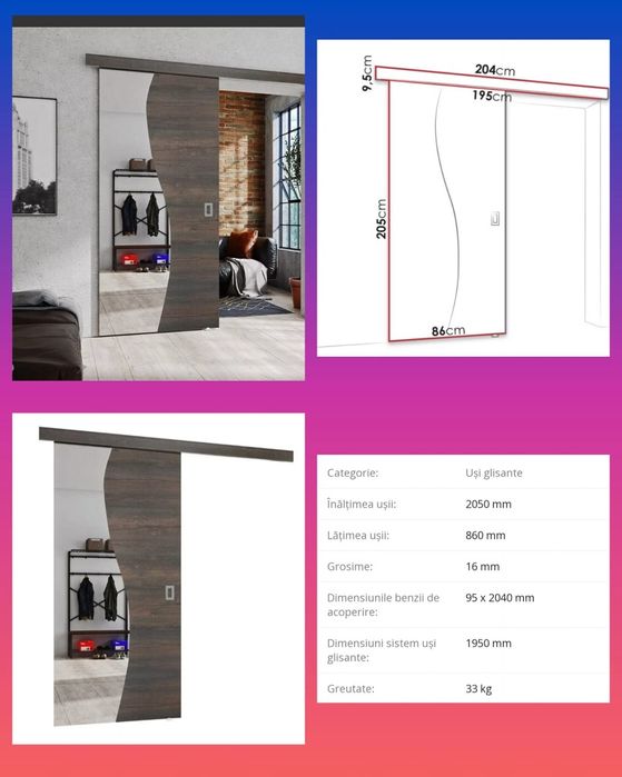 Ușă glisanta nouă