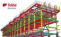 Чертежи и Зд модель в программе Tekla Structures