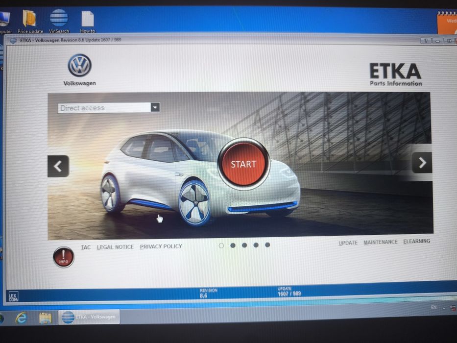 Catalog  ETKA  2025, Volkswagen,Audi, Seat,Skoda,