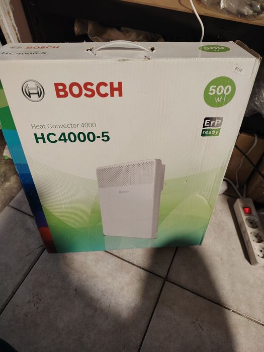 Електрически конвектор Bosch HC 4000-5, 500 W, LED дисплей, Таймер, Бя
