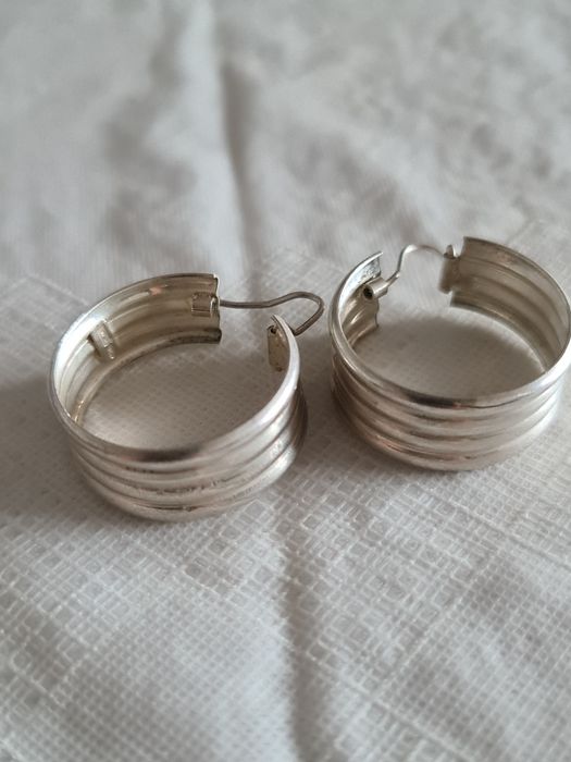 N cercei dama masivi argint 925,model deosebit