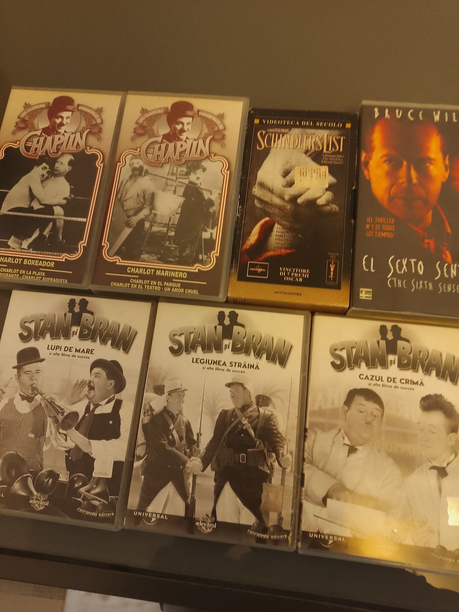 8 casete video originale + 6 dvd uri originale Stan și Bran subtitrate
