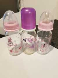 Set 3 biberoane de sticla Baby Nova
- doua 120ml
- unul 125 ml
Au fos