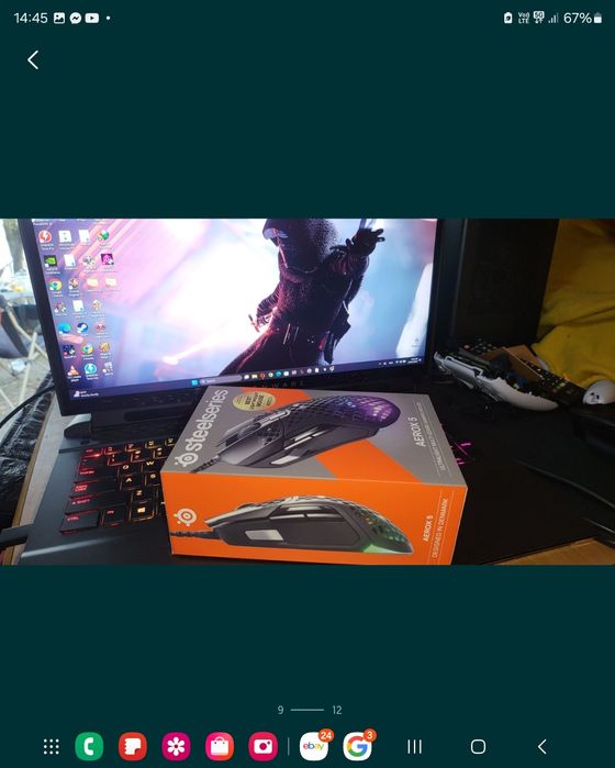 Чисно Нова запечатана Гейминг мишка SteelSeries - Aerox 5, оптична, че
