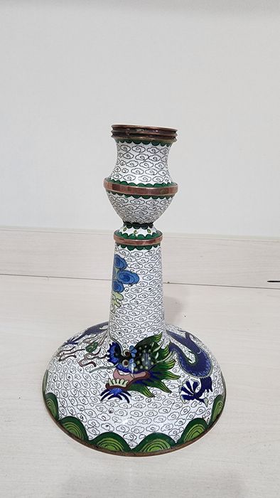 Редкая ваза эмаль китай 1950 е года