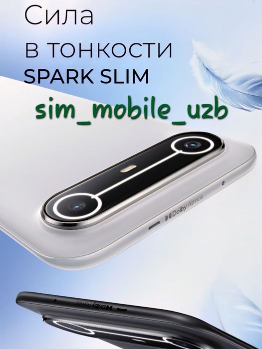 Tecno SPARK Slim  2026 New Super Skidka+Garantiya+Dastavka