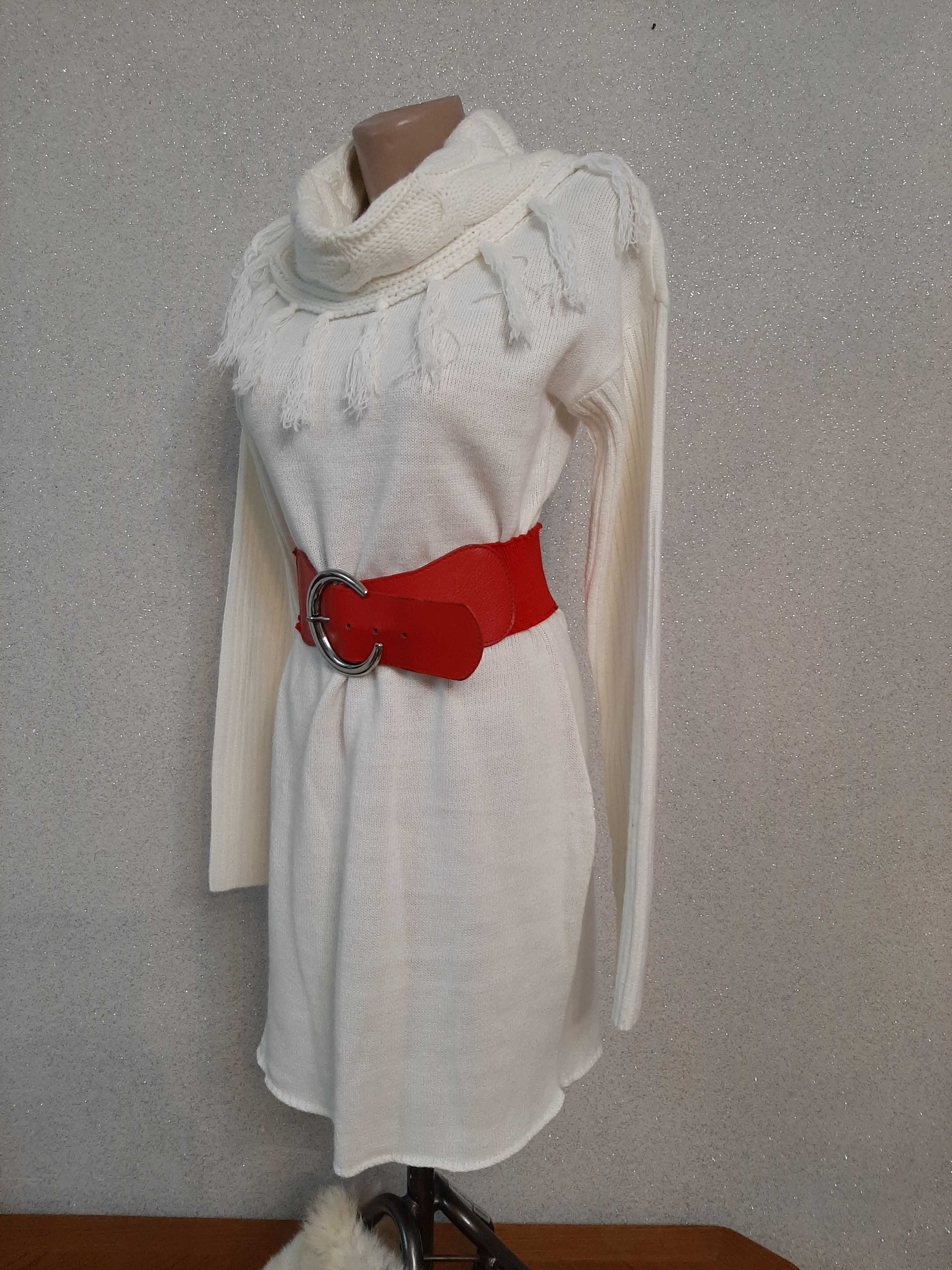 Pulover lung/ rochie tricotată