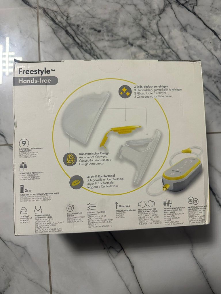 Medela Freestyle Hands-Free – Pompa de sân electrică premium, nouă