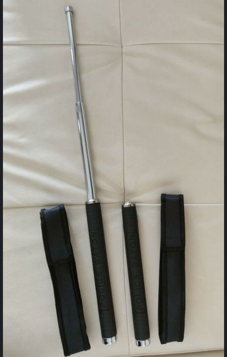 Baston telescopic, otel inoxidabil model color 60cm + husa