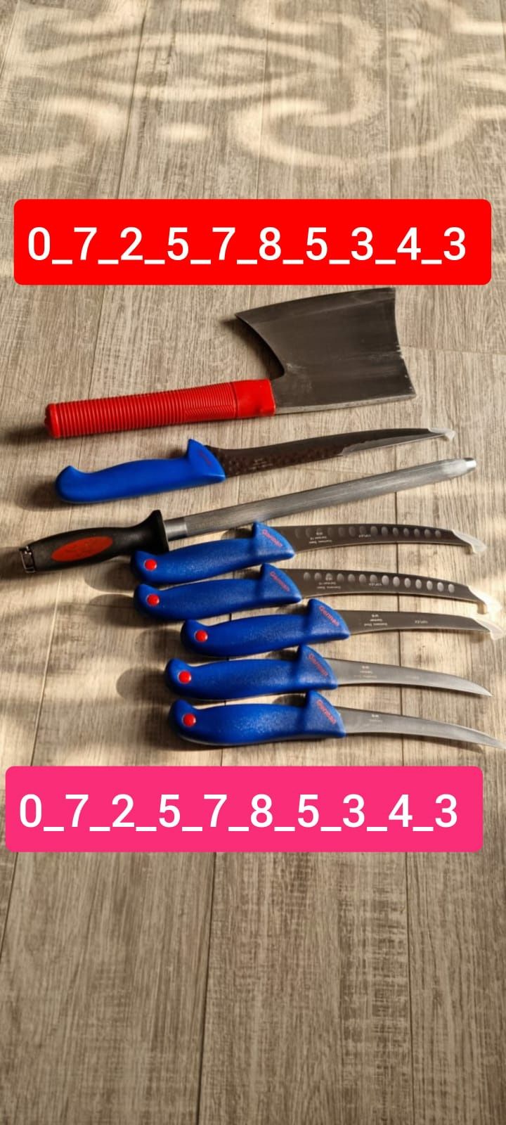 Set cuțite măcelărie 8 piese