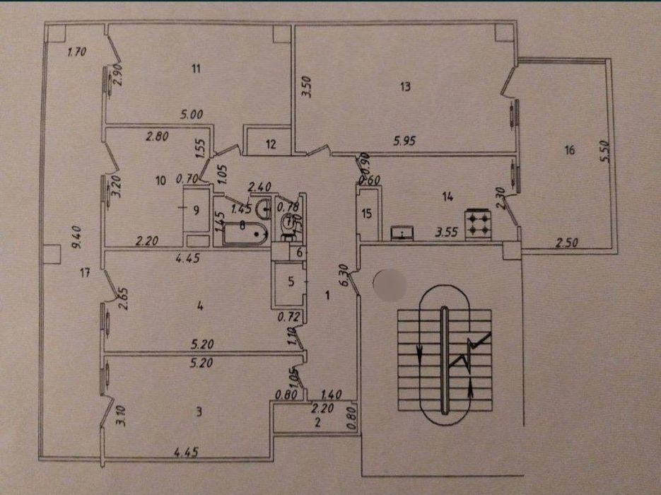 Продается 5 комнатная квартира в центре на Ц4