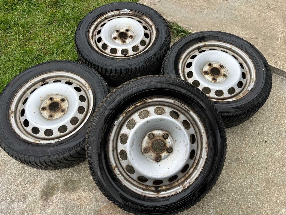 Anvelope ALL SEASON FALKEN 205/55/16 NOI cu jante 5x112 PASSAT CADDY