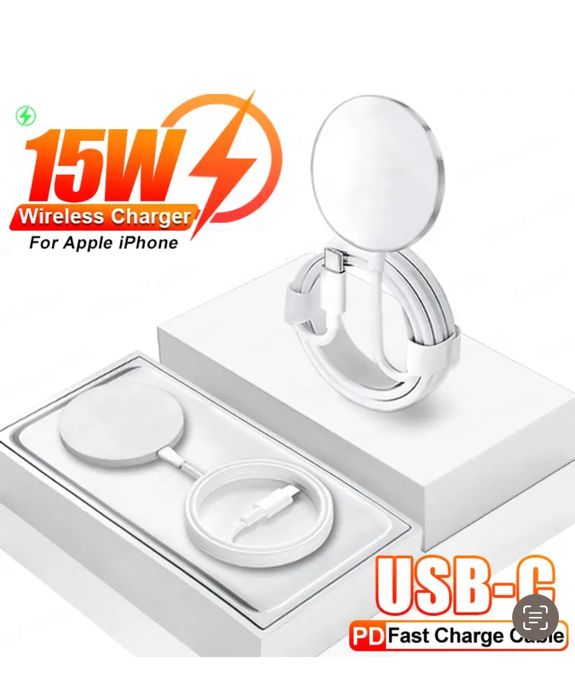 Cablu MagSafe Magnetic Incarcare Wireless Fast Charge 15W